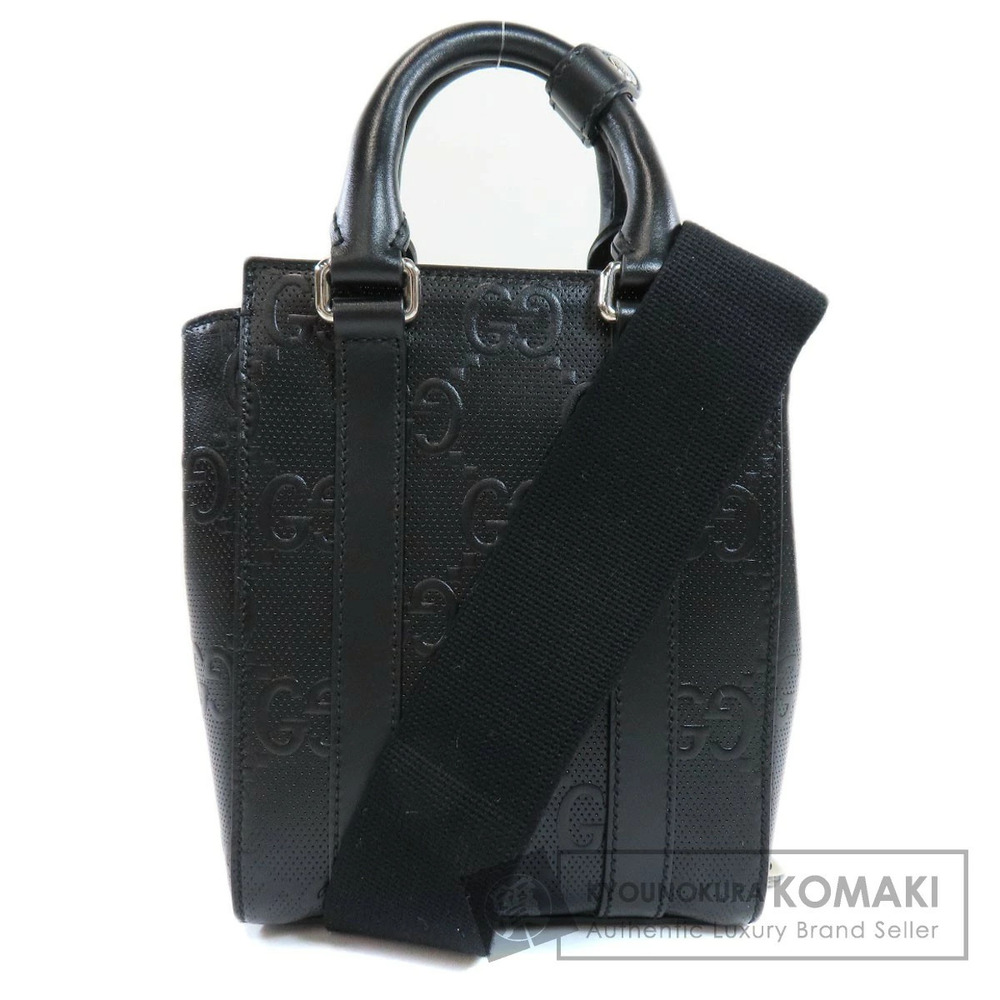 Gucci GG Embossed Tote Bag Leather